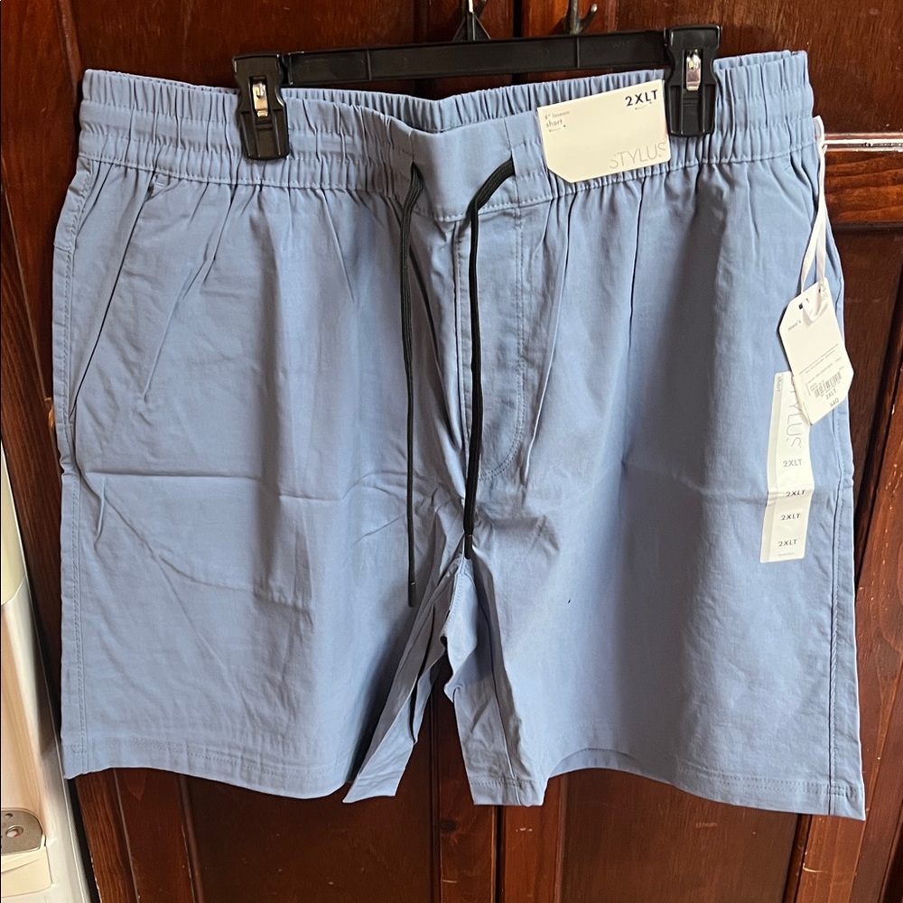 Men’s 2XLT stylus brand 8 inch inseam smoke blue shorts